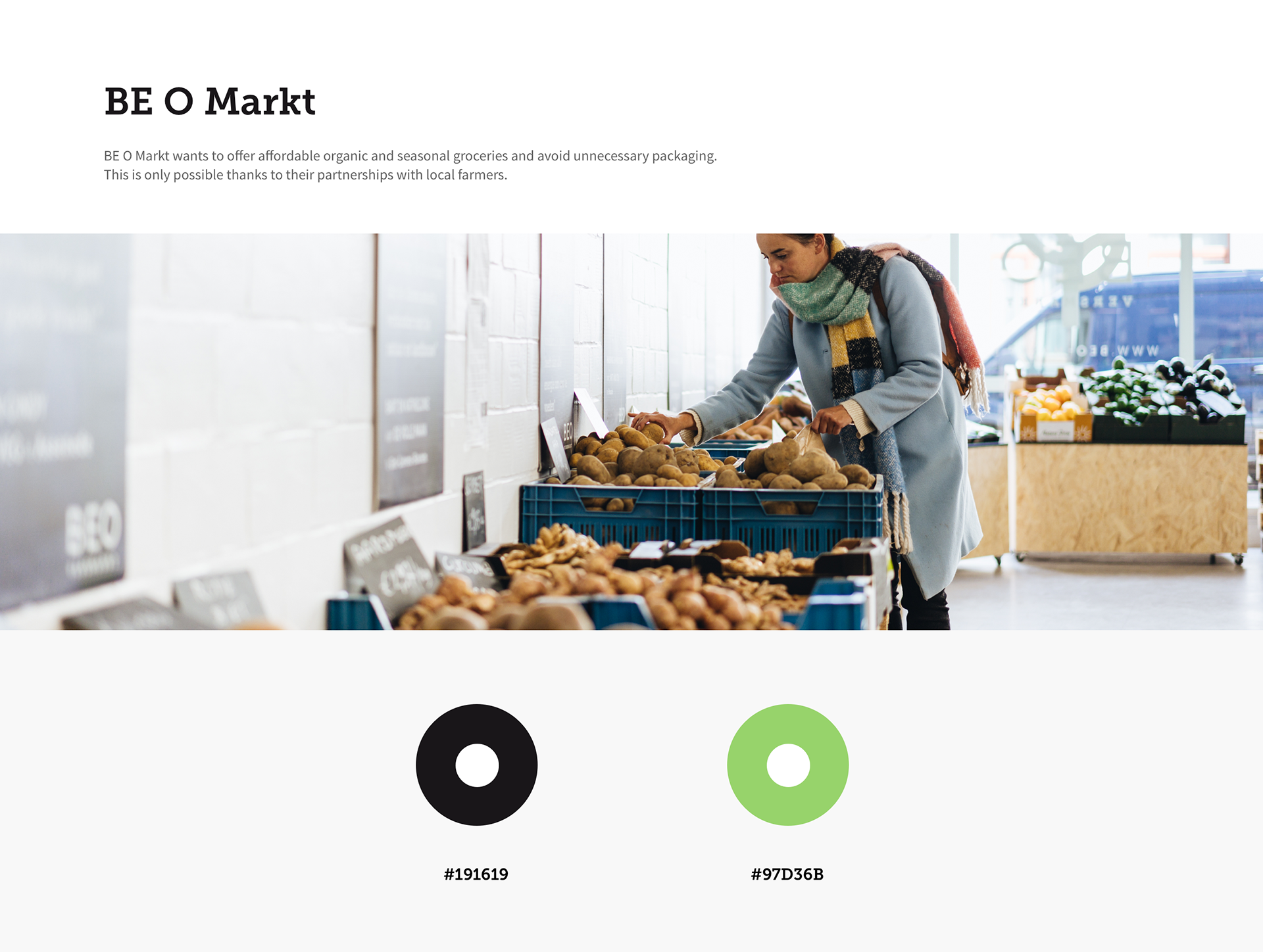 Beo Markt website design for bio organic food market