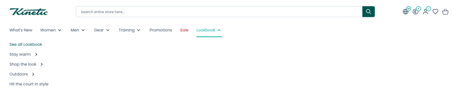 CMS module: screenshot featuring the categories lists